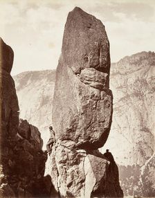 Magic Tower, Yosemite, ca. 1872, printed ca. 1876. Creator: Attributed to Carleton E. Watkins