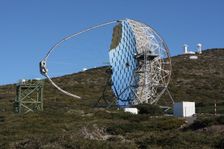 MAGIC telescope, La Palma, Canary Islands, Spain. Creator: Peter Thompson