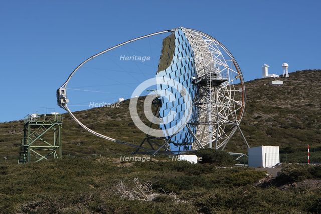 MAGIC telescope, La Palma, Canary Islands, Spain. Creator: Peter Thompson.