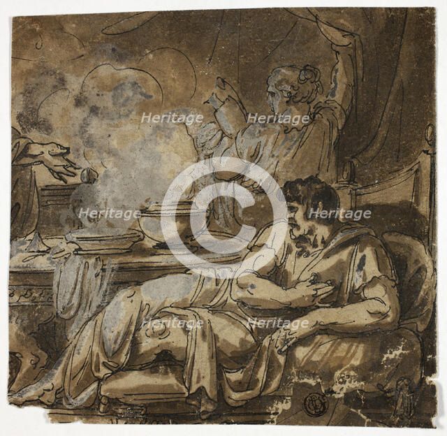 Magician Healing Sick Man, n.d. Creator: Felice Giani.