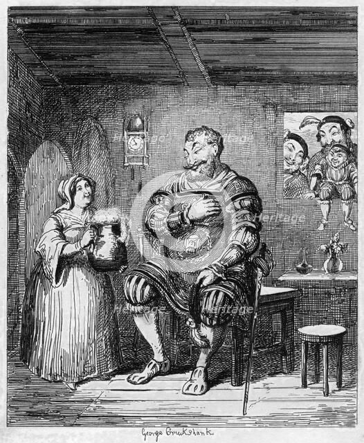 Magog's courtship, 1840. Artist: George Cruikshank