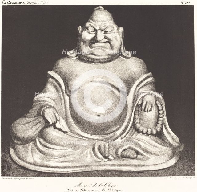 Magot de la Chine, 1834. Creator: Honore Daumier.