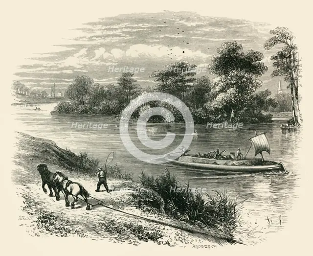 'Magna Charta Island', c1870.