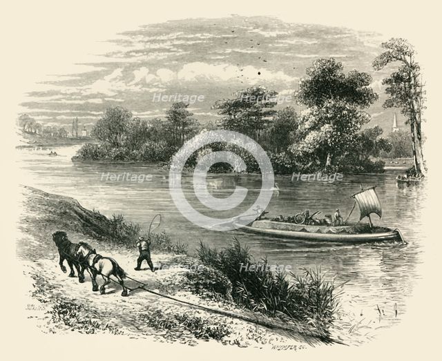 'Magna Charta Island', c1870.