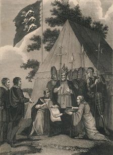 Magna Charter Signed by King John, 1215, (c19th century)