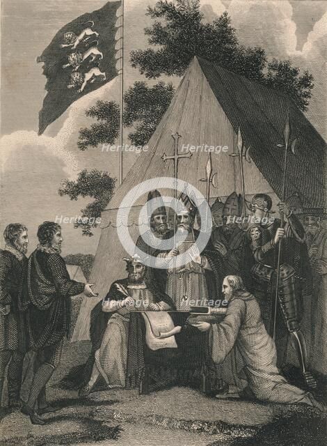 Magna Charter Signed by King John, 1215, (c19th century). Artist: Unknown