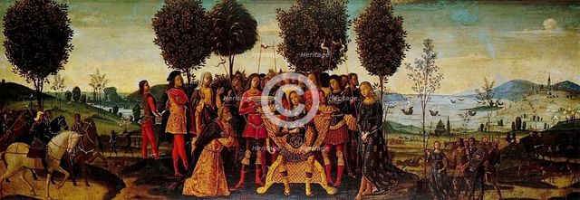 Magnanimity of Scipio Africanus, 1500. Creator: Bernardino Fungai.