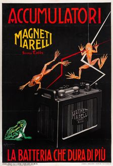 Magneti Marelli Batteries, 1930. Creator: Giovinetti, Ugo (active c. 1930)