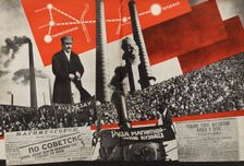Magnitogorsk - Kuzbass. Illustration from USSR Builds Socialism, 1933. Creator: Lissitzky, El (1890-1941)