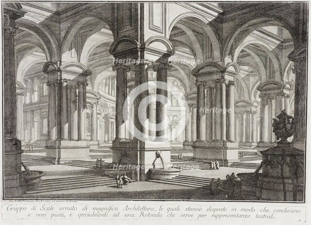 Magnificent Architectural Space, c1743. Creator: Giovanni Battista Piranesi.
