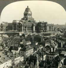 Magnificent Palace of Justice, S.E. from Notre Dame de la Chapelle, Brussels, Belgium c1930s. Creator: Unknown