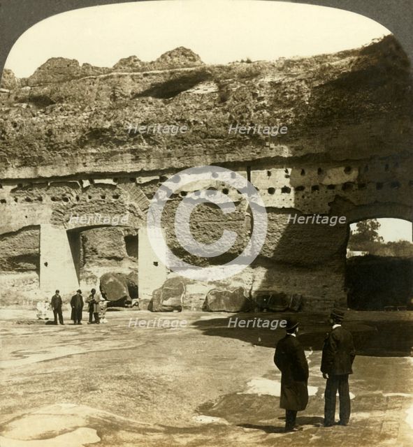 'Magnificent peristyle of the Baths of Caracalla (east), Rome, Italy', c1909. Creator: Unknown.