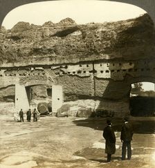 Magnificent peristyle of the Baths of Caracalla (east), Rome, Italy c1909. Creator: Unknown