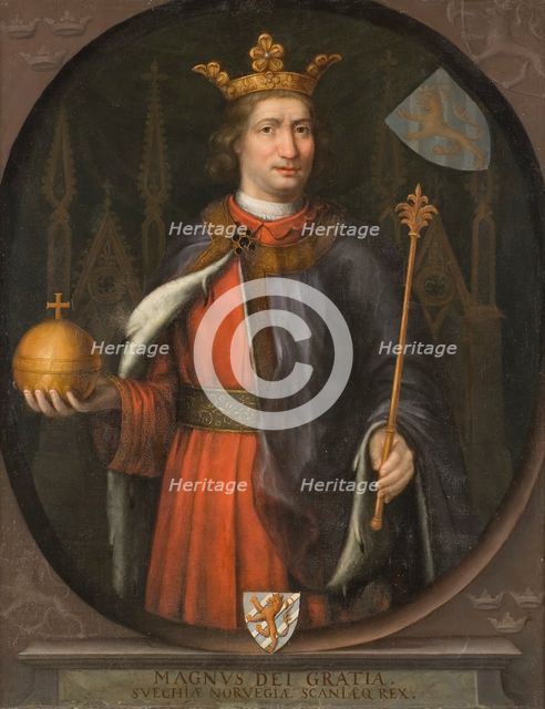 Magnus Eriksson King of Sweden and Norway, 1316-1374, c14th century. Creator: Anon.