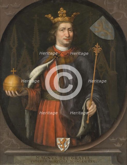Magnus Eriksson King of Sweden and Norway, 1316-1374, c14th century. Creator: Anon.