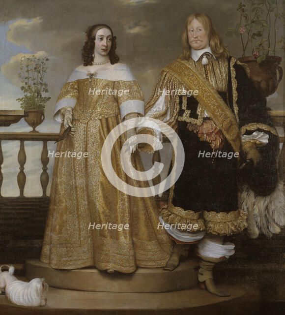 Magnus Gabriel De la Gardie, 1622-1686, Maria Eufrosyne of Pfalz-Zweibrücken, 1625-1687, 1653. Creator: Henrik Münnichhofen.