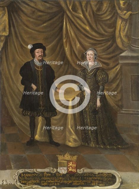 Magnus I (1470-1543), Duke of Saxe-Lauenburg and Catherine of Brunswick-Wolfenbüttel (1488-1563), Du