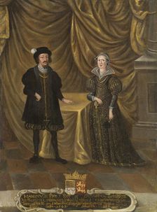 Magnus I, died 1543, Duke of Saxe-Lauenburg, Catherine, 1488-1563, Princess, c16th century. Creator: Unknown