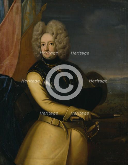 Magnus Stenbock, 1665-1717, count, field marshal, 1708. Creator: Georg Engelhard Schroder.