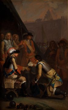 Magnus Stenbock Surrenders the Fortress of Tonningen to Frederik IV in 1714, 1785. Creator: Nicolai Abraham Abildgaard