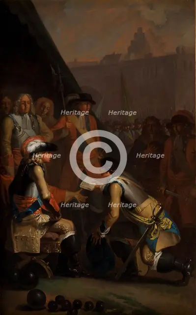 Magnus Stenbock Surrenders the Fortress of Tonningen to Frederik IV in 1714, 1785. Creator: Nicolai Abraham Abildgaard.