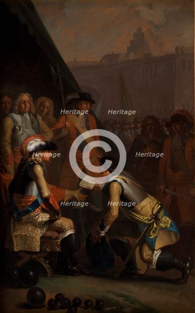 Magnus Stenbock Surrenders the Fortress of Tonningen to Frederik IV in 1714, 1785. Creator: Nicolai Abraham Abildgaard.