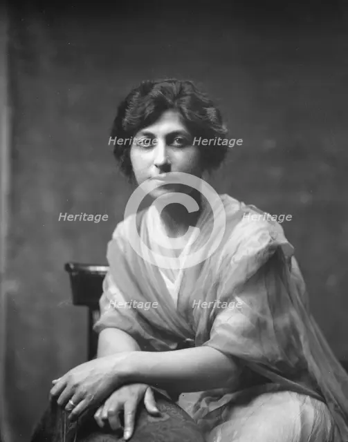 Magre, Mrs., portrait photograph, 1919 Creator: Arnold Genthe.