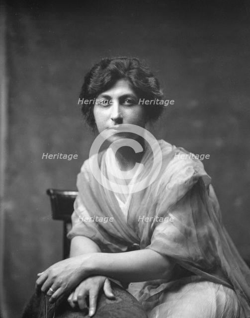 Magre, Mrs., portrait photograph, 1919 Creator: Arnold Genthe.