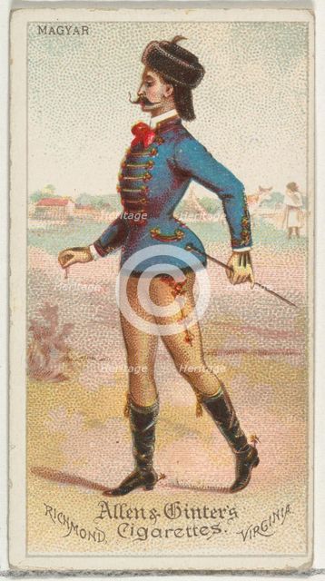 Magyar, from World's Dudes series (N31) for Allen & Ginter Cigarettes, 1888. Creator: Allen & Ginter.
