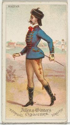 Magyar, from World's Dudes series (N31) for Allen & Ginter Cigarettes, 1888. Creator: Allen & Ginter