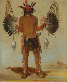 Mah-tó-he-ha, Old Bear, a Medicine Man, 1832. Creator: George Catlin