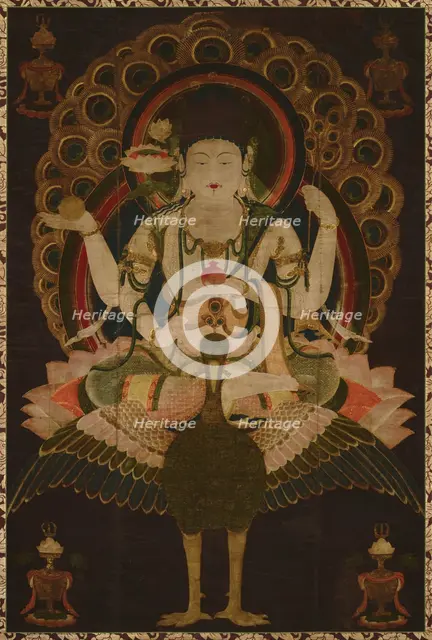 Mahamayuri Scroll, 12th century. Artist: Anonymous  