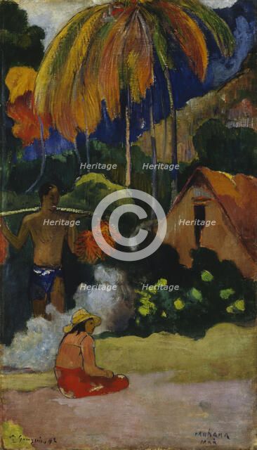 Mahana Maà (Landscape in Tahiti). Artist: Gauguin, Paul Eugéne Henri (1848-1903)