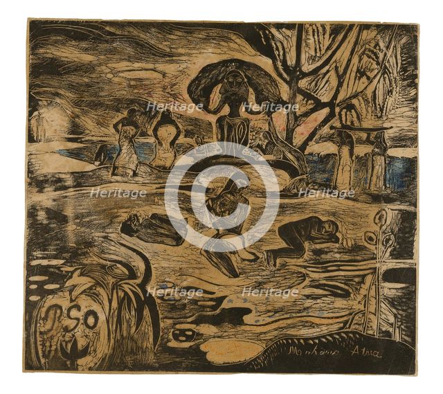 Mahana atua (Day of the God), 1894/95. Creator: Paul Gauguin.