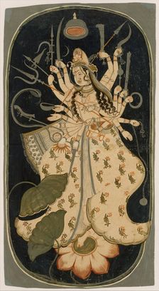 Mahadevi, the Great Goddess , ca. 1725. Creator: Unknown