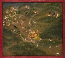 Maharaja Jagat Singh Hunting, 1734-1751. Creator: Unknown