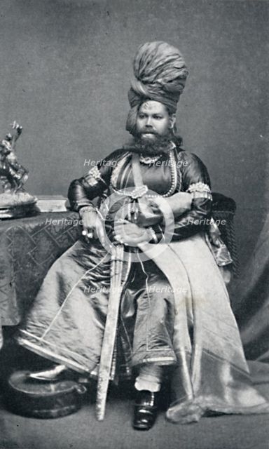 Maharaja of Panab, Bombay Presidency, 1902. Artist: Bourne & Shepherd.