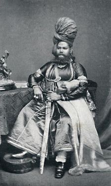 Maharaja of Panab, Bombay Presidency, 1902. Artist: Bourne & Shepherd