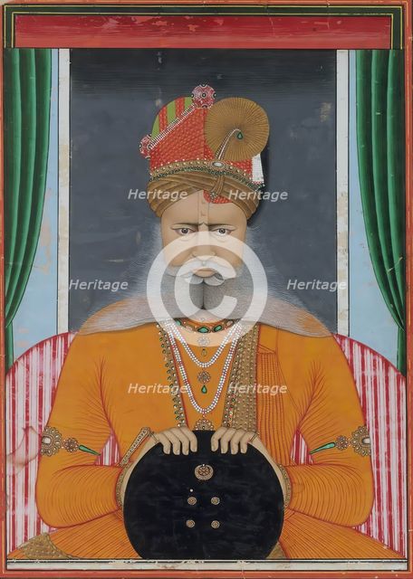 Maharaja Sardar Singh of Bikaner, ca. 1860-70. Creator: Chotu.