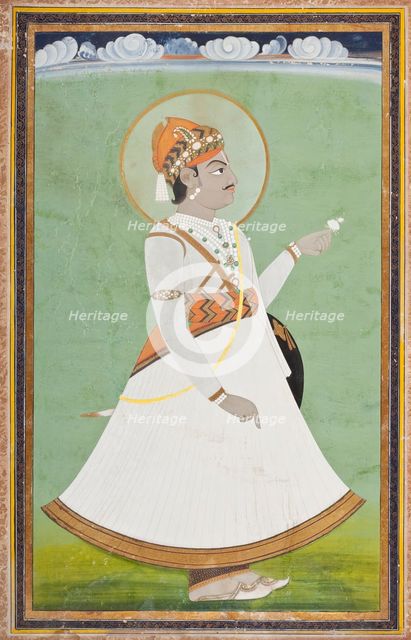 Maharaja Pratap Singh (Reigned 1778-1803) (image 1 of 2), c1780. Creator: Unknown.