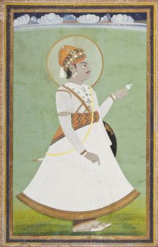 Maharaja Pratap Singh (Reigned 1778-1803) (image 1 of 2), c1780. Creator: Unknown