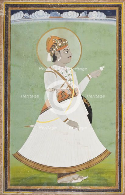 Maharaja Pratap Singh (Reigned 1778-1803) (image 1 of 2), c1780. Creator: Unknown.