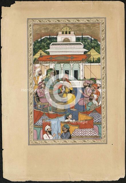 Maharaja Ranjit Singh, 1841. Creator: Imam Bakhsh Lahori (active 1830s-1840s).