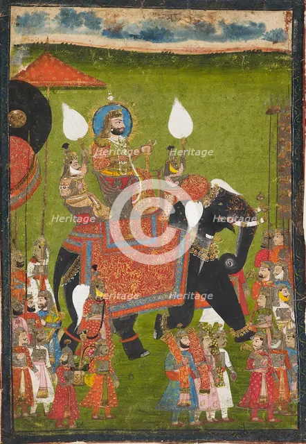 Maharana Jawan Singh of Mewar, 1835-1850. Artist: Unknown.