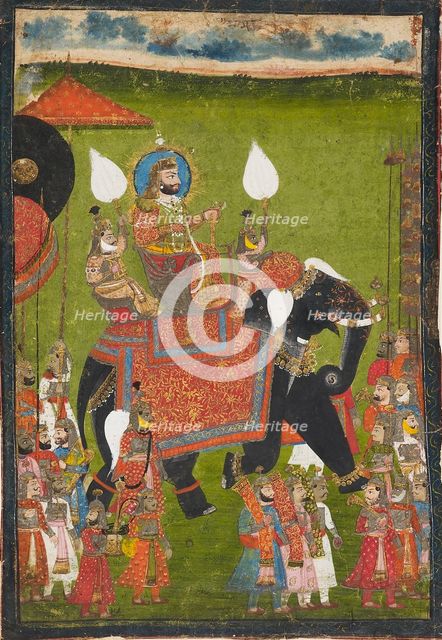 Maharana Jawan Singh of Mewar, 1835-1850. Artist: Unknown.