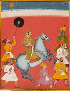 Maharana Raj Singh riding, c1670