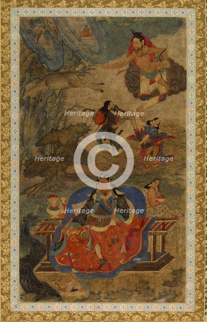 Mahasiddhas Shavaripa and Dharikapa, c1600. Creator: Unknown.