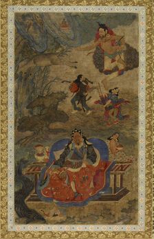 Mahasiddhas Shavaripa and Dharikapa, c1600. Creator: Unknown