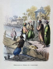 Mahomet Ali Arriving in Constantinople c1847. Artist: Jean Adolphe Beauce