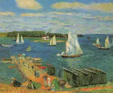 Mahone Bay, 1910. Artist: Glackens, William James (1870-1938)